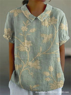 MARLENE™ | Women Vintage Print Shirt