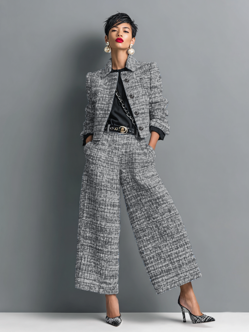 Akira™ Stylish Two-Piece Set | Modern Tailored Co-Ord