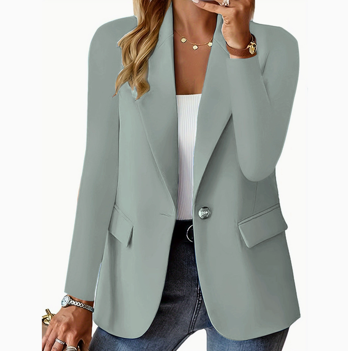 EMMA | Casual Button Blazer