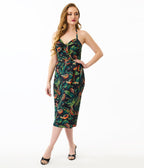Green Venus Fly Trap Leilani Sarong Dress