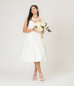 Ivory Diamond Cable Swing Dress